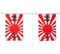 AZ FLAG - Guirlande Drapeau Japon WWII Kamikaze - 12 Mètres Avec 20 Drapeaux Japonais De 45x30 cm - Fanions 100% Polyester - 200g
