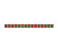 AZ FLAG - Guirlande Drapeau Joyeux Noël Texte - 5 Mètres Avec 15 Fanions De Noël De 21x14 cm - Petits Drapeaux 100% Polyester - 50g
