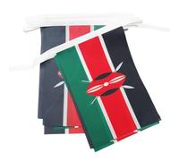 AZ FLAG - Guirlande Drapeau Kenya - 12 Mètres Avec 20 Drapeaux Kenyan De 45x30 cm - Fanions 100% Polyester - 200g