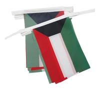 AZ FLAG - Guirlande Drapeau Koweït - 6 Mètres Avec 20 Fanions Koweïtien De 21x14 cm - Petits Drapeaux 100% Polyester - 60g