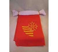AZ FLAG - Guirlande Drapeau Languedoc-Roussillon - 6 Mètres Avec 20 Fanions Languedocien - France De 21x14 cm - Petits Drapeaux 100% Polyester - 60g