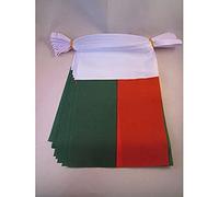 AZ FLAG - Guirlande Drapeau Madagascar - 12 Mètres Avec 20 Drapeaux Malgache De 45x30 cm - Fanions 100% Polyester - 200g