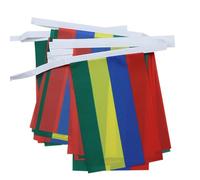 AZ FLAG - Guirlande Drapeau Maurice - 6 Mètres Avec 20 Fanions Mauricien De 21x14 cm - Petits Drapeaux 100% Polyester - 60g