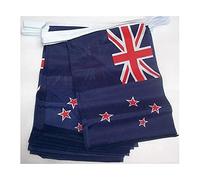 AZ FLAG - Guirlande Drapeau Nouvelle-Zélande - 4 Mètres Avec 20 Petits Drapeaux Néo-Zélandais De 15x10 cm - Fanion 100% Polyester - 40g