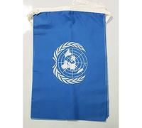 AZ FLAG - Guirlande Drapeau ONU - 12 Mètres Avec 20 Drapeaux Des Nations Unies De 45x30 cm - Fanions 100% Polyester - 200g