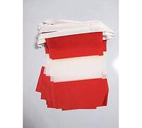 AZ FLAG - Guirlande Drapeau Pérou sans armoiries - 6 Mètres Avec 20 Fanions Civil Péruvien De 21x14 cm - Petits Drapeaux 100% Polyester - 60g