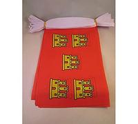 AZ FLAG - Guirlande Drapeau Poitou-Charentes - 6 Mètres Avec 20 Fanions Province Du Poitou - France De 21x14 cm - Petits Drapeaux 100% Polyester - 60g