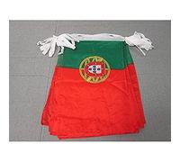 AZ FLAG - Guirlande Drapeau Portugal - 12 Mètres Avec 20 Drapeaux Portugais De 45x30 cm - Fanions 100% Polyester - 200g