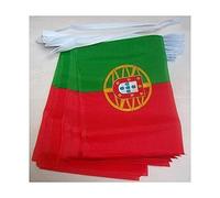 AZ FLAG - Guirlande Drapeau Portugal - 4 Mètres avec 20 Petits Drapeaux Portugais De 15x10 cm - Fanion 100% Polyester - 40g