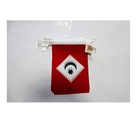 AZ FLAG - Guirlande Drapeau Rif indépendantiste au Maroc - 6 Mètres Avec 20 Fanions Du Rif De 21x14 cm - Petits Drapeaux 100% Polyester - 60g