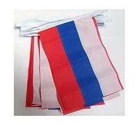 AZ FLAG - Guirlande Drapeau Russie - 6 Mètres Avec 20 Fanions Russe De 21x14 cm - Petits Drapeaux 100% Polyester - 60g