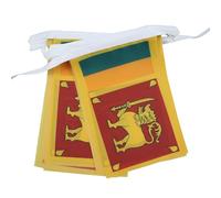 AZ FLAG - Guirlande Drapeau Sri Lanka - 6 Mètres Avec 20 Fanions Sri Lankais De 21x14 cm - Petits Drapeaux 100% Polyester - 60g