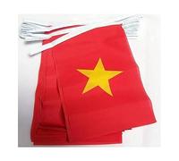 AZ FLAG - Guirlande Drapeau Vietnam - 4 Mètres avec 20 Petits Drapeaux Vietnamien De 15x10 cm - Fanion 100% Polyester - 40g