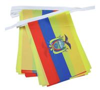 AZ FLAG Guirlande Equateur 6 m 20 drapeaux Polyester Léger 21x15 cm
