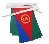 AZ FLAG Guirlande Erythrée 6 m 20 drapeaux Polyester Léger 21x15 cm