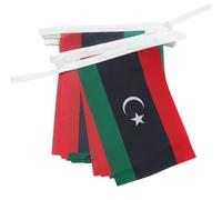 AZ FLAG Guirlande Libye 12 m 20 drapeaux Polyester Léger 45x30 cm