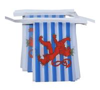 AZ FLAG Guirlande Luxembourg avec lion 6 m 20 drapeaux Polyester Léger | Usage intérieur et extérieur Guirlande de drapeaux luxembourgeois drapeaux cousus sur un ruban renforcé
