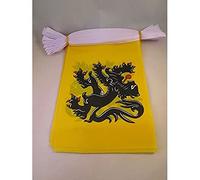 AZ FLAG Guirlande Nord-Pas-de-Calais 6 m 20 drapeaux Polyester Léger | Usage intérieur et extérieur Guirlande de drapeaux nord-pas-de-calaisien drapeaux cousus sur un ruban renforcé