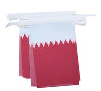 AZ FLAG Guirlande Qatar 6 m 20 drapeaux Polyester Léger 21x15 cm
