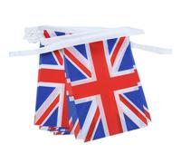 AZ FLAG Guirlande Royaume-Uni 12 m 20 drapeaux Polyester Léger 45x30 cm