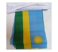 AZ FLAG Guirlande Rwanda 6 m 20 drapeaux Polyester Léger 21x15 cm