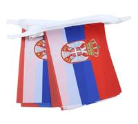AZ FLAG Guirlande Serbie 6 m 20 drapeaux Polyester Léger 21x15 cm