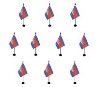 AZ FLAG Lot de 10 Drapeaux de Table Cambodge 15x10 cm Socle Plastique