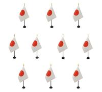 AZ FLAG Lot de 10 Drapeaux de Table Japon 15x10 cm Socle Plastique