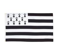 AZ FLAG - Lot de 2 Drapeau Bretagne - 150x90 cm - Drapeau Breton 100% Polyester Avec Oeillets Métalliques Intégrés