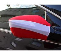 AZ FLAG - Lot de 2 Drapeau de Rétroviseur Autriche - Pack de 2 Drapeaux Autrichien Pour Voiture - Taille Unique