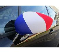 AZ FLAG - Lot de 2 Drapeau de Rétroviseur France - Pack de 2 Drapeaux Français Pour Voiture - Taille Unique