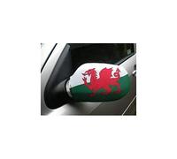 AZ FLAG - Lot de 2 Drapeau de Rétroviseur Pays de Galles - Pack de 2 Drapeaux Gallois Pour Voiture - Taille Unique