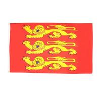 AZ FLAG - Lot de 2 Drapeau Haute-Normandie - 150x90 cm - Drapeau Haut-Normand 100% Polyester Avec Oeillets Métalliques Intégrés