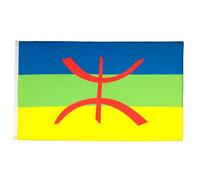 AZ FLAG - Lot de 2 Drapeau Kabylie - 150x90 cm - Drapeau Kabyle - Algérie Berbère 100% Polyester Avec Oeillets Métalliques Intégrés
