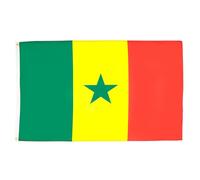 AZ FLAG - Lot de 2 Drapeau Sénégal - 90x60 cm - Drapeau Sénégalais 100% Polyester Avec Oeillets Métalliques Intégrés