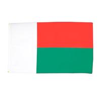 AZ FLAG Lot de 2 Drapeaux Madagascar 150x90 cm Polyester 100D 2 Œillets