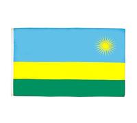 AZ FLAG - Lot de 5 Drapeau Rwanda - 150x90 cm - Drapeau Rwandais 100% Polyester Avec Oeillets Métalliques Intégrés
