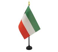 AZ FLAG - Mini Drapeau Koweït De Table - 15x10 cm - Drapeau Koweïtien De Bureau 100% Polyester Avec Hampe Pointe Dorée 25cm
