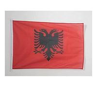 AZ FLAG Pavillon Albanie 150x90 cm Maille Bloquée Anneaux Plastique