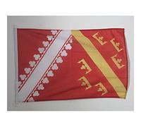 AZ FLAG Pavillon Alsace Ancien 45x30 cm Maille Bloquée Anneaux Plastique | Usage extérieur et nautique Pavillon nautique alsacien résistant aux intempéries avec coutures doubles et bords renforcés