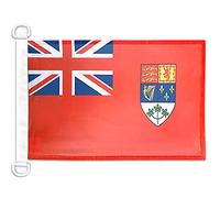 AZ FLAG Pavillon Canada WWII 45x30 cm Maille Bloquée Anneaux Plastique | Usage extérieur et nautique Pavillon nautique canadien de guerre Canadian WWII avec anneaux en plastique polyester maille