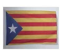 AZ FLAG Pavillon Catalogne Estelada 90x60 cm Anneaux Plastique