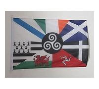 AZ FLAG Pavillon Celtique multi 45x30 cm Maille Bloquée Anneaux Plastique