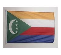 AZ FLAG Pavillon Comores 90x60 cm Comorien Maille Bloquée Anneaux Plastique
