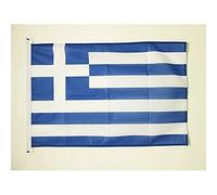 AZ FLAG Pavillon Grèce 90x60 cm Grec Maille Bloquée Anneaux Plastique