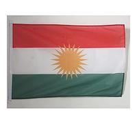 AZ FLAG Pavillon Kurdistan 150x90 cm Kurde Maille Bloquée Anneaux Plastique