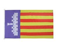 AZ FLAG Pavillon Mayorque 150x90 cm Maille Bloquée Anneaux Plastique | Usage extérieur et nautique Pavillon nautique de Mallorca résistant aux intempéries avec coutures doubles et bords renforcés