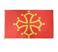 AZ FLAG Pavillon Midi-Pyrénées - Occitanie 150x90 cm Anneaux Plastique