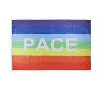 AZ FLAG Pavillon Paix 150x90 cm Maille Bloquée Anneaux Plastique | Usage extérieur et nautique Pavillon nautique Arc-en-Ciel résistant aux intempéries avec coutures doubles et bords renforcés