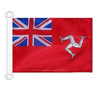 AZ FLAG Pavillon Pavillon Civil Ile de Man 45x30 cm Anneaux Plastique